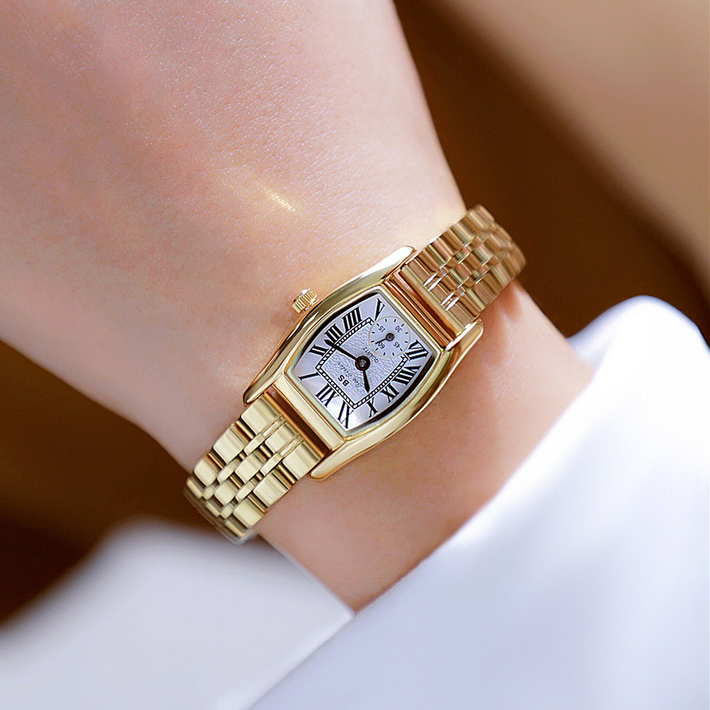 Luxury Watch Leather Strap - BS Dameshorloge Veelzijdige retro-stijl Luxe merk