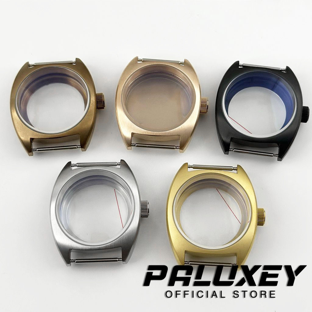 Bronze Case Watch - Dubbele koepelvormige saffierglas NH35 36 mm