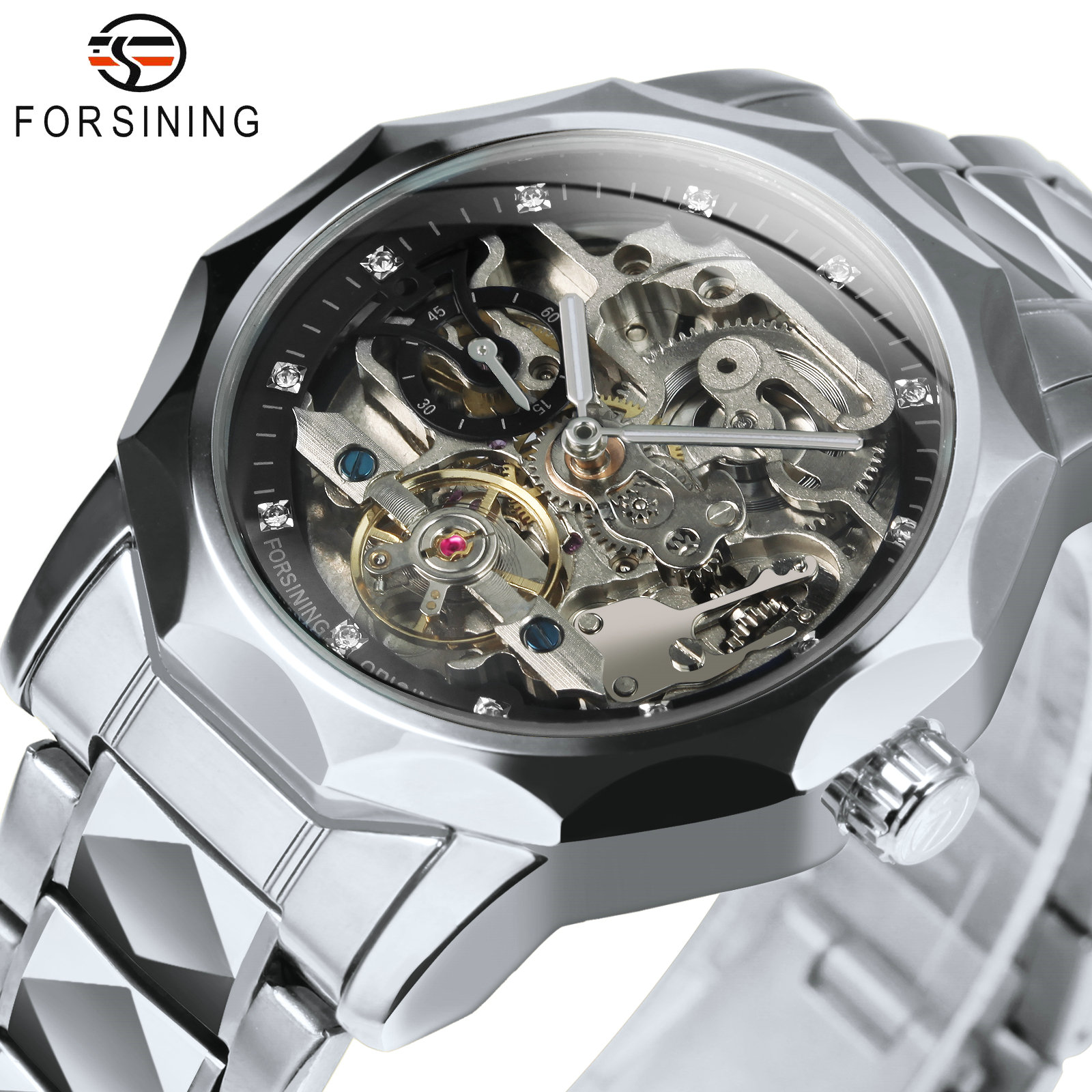 Tourbillon Movement Watch - Forsining Fashion Tourbillon herenhorloges Topmerk luxe