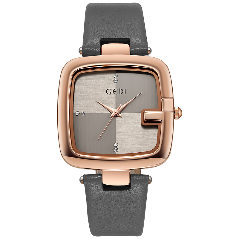 Luxury Watch Leather Strap - Mode Gedi Topmerk Lichte Luxe Grote