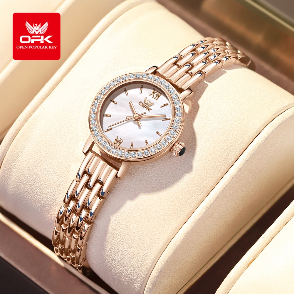 Luxury Watch Leather Strap - OPK 6063 Licht luxe horloge Dames