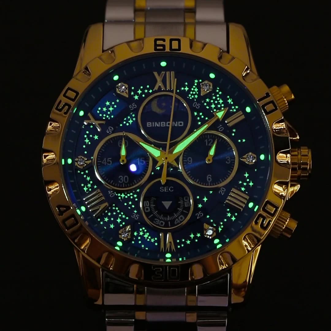 2026 Mannen Horloge Licht Luxe - Moonphase Complication Watch recensie en prijs