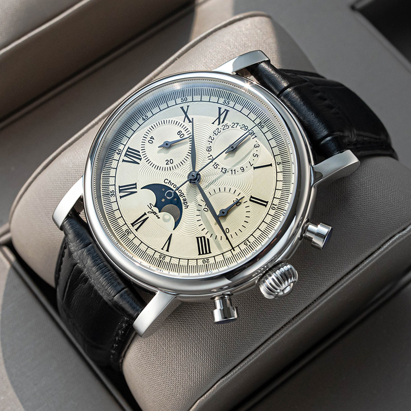 Sugess Mechanische Mannen Horl - Moonphase Complication Watch recensie en prijs