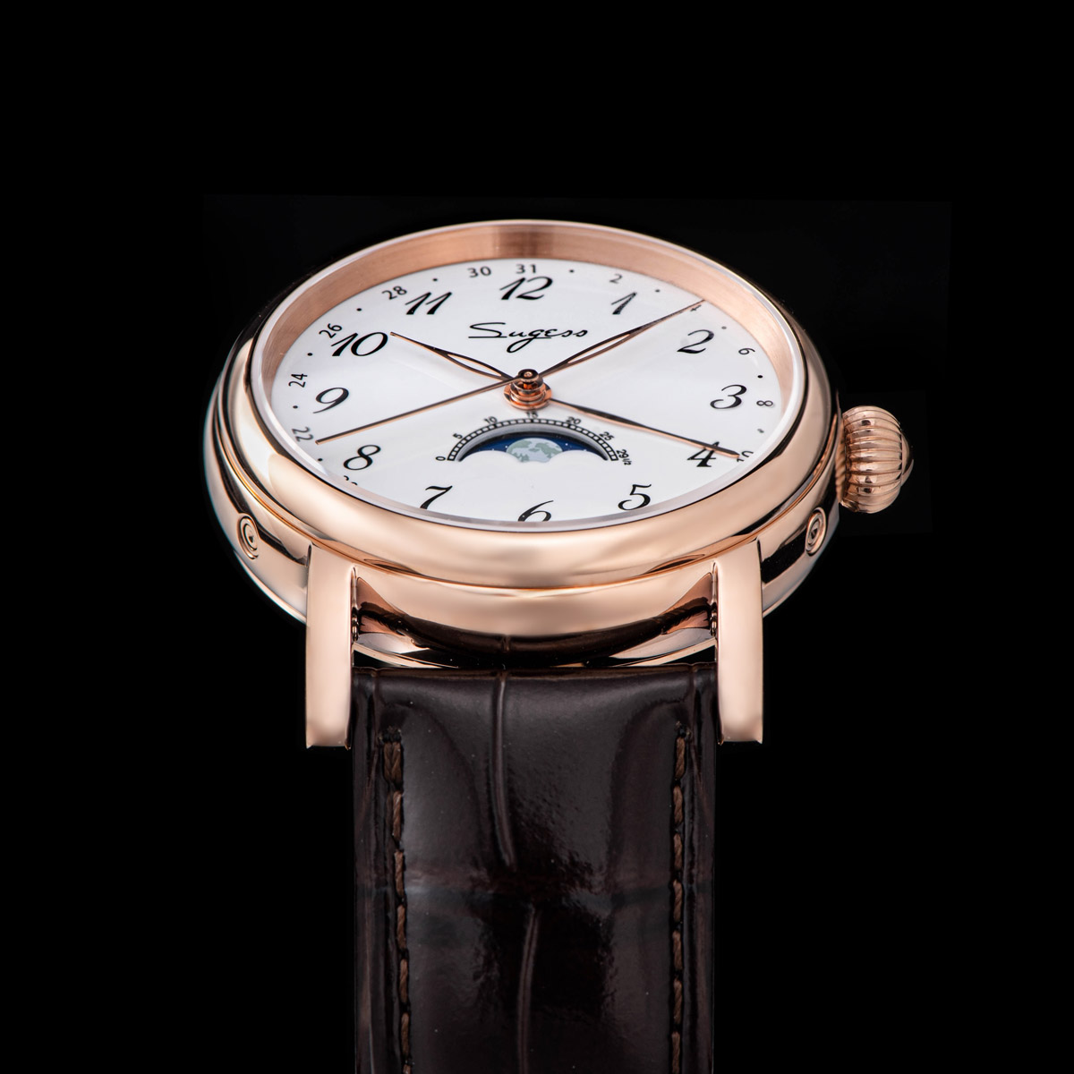 Sugess Mannen Horloges Tianjin - Moonphase Complication Watch recensie en prijs