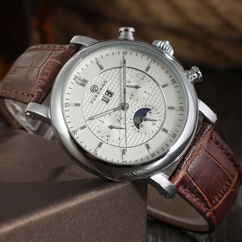 Forsining Automatische Horloge - Moonphase Complication Watch recensie en prijs