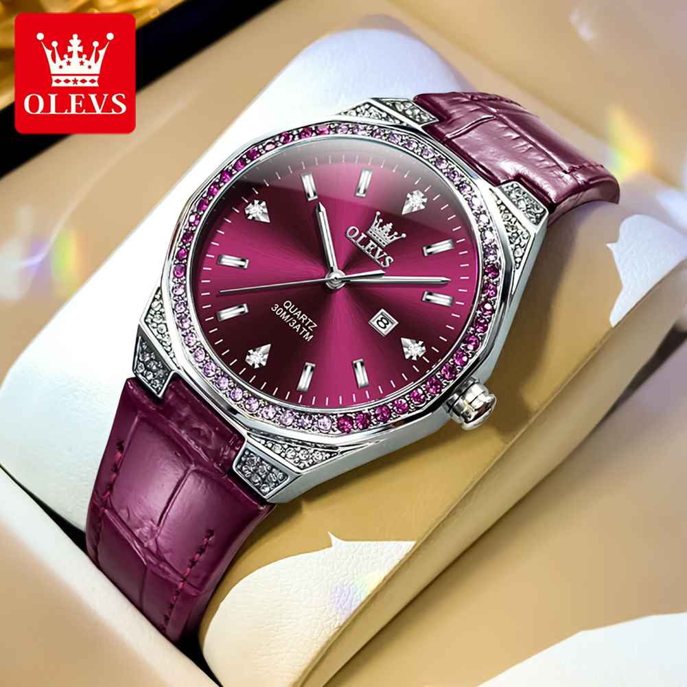 OLEVS Originele dameshorloges  - Luxury Watch Leather Strap recensie en prijs