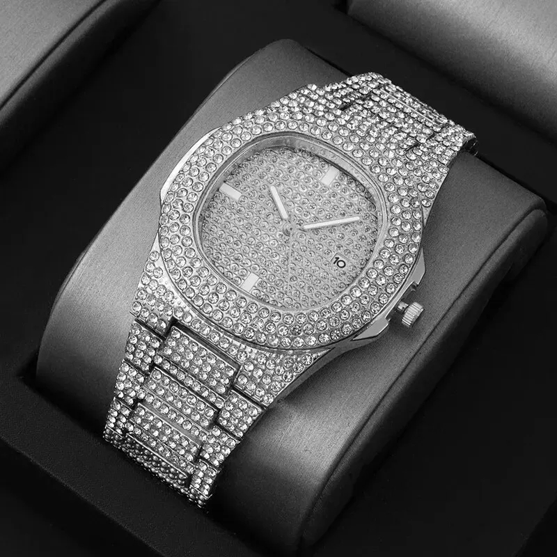 Nieuw modieus vol diamanten he - Luxury Watch Trading recensie en prijs